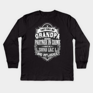 Proud Grandpa Kids Long Sleeve T-Shirt